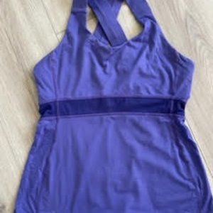Lululemon tank top-size 6 blue